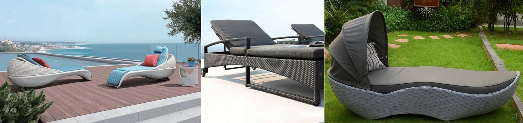 Wicker Sun Loungers