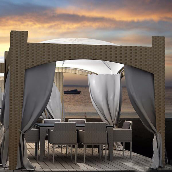 Outdoor Wicker Cabana & Gazebo