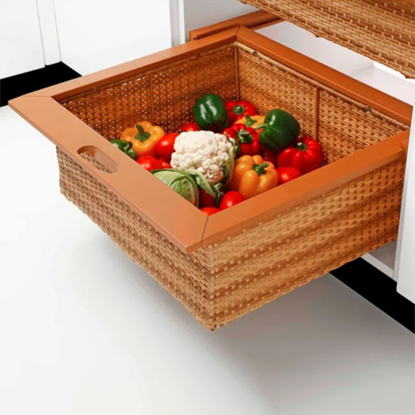 Alluminium PE Wicker - Kitchen Basket - Luxe