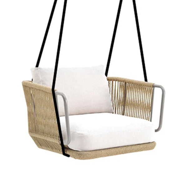 Outdoor Furniture Single Seater Braided & Rope Swing - Neo