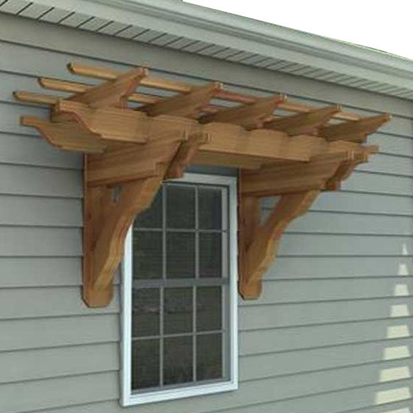 Eyebrow Pergola with Thermo Pine Timber