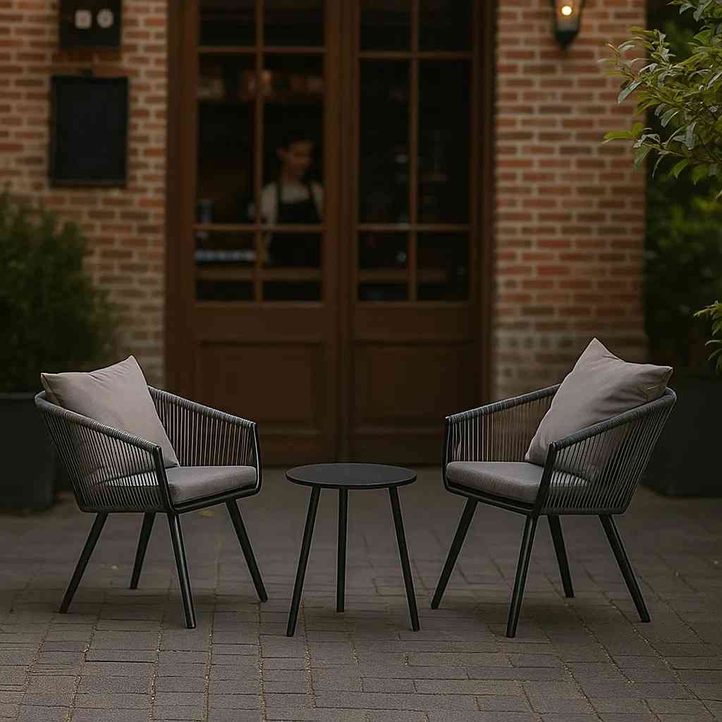Outdoor Braided & Rope Coffee Set - Carian
