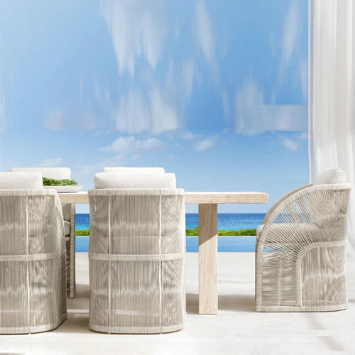 Outdoor Braided & Rope Coffee Set - Contours