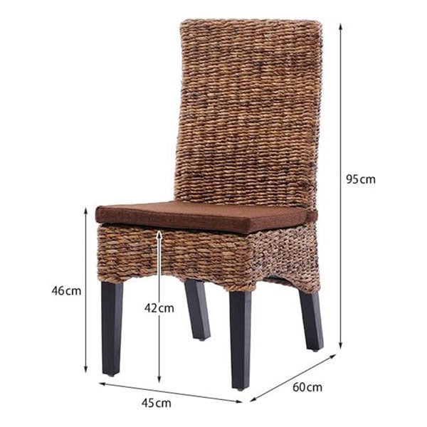 Sea Grass & Wicker Dining Chair & Table Set - Caravan