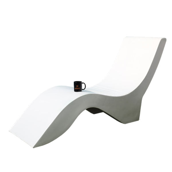 Outdoor Pool Lounger FRP - Submerged Sun Bed, Immersed Sun Lounger, Water Dip Sun Lounger Fluidic