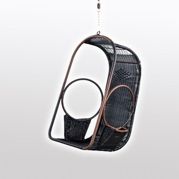 Outdoor Wicker Swing - Circle