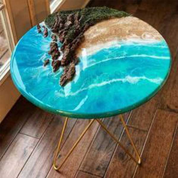 Epoxy Resin Furniture - Water and Beach Table - Nordic