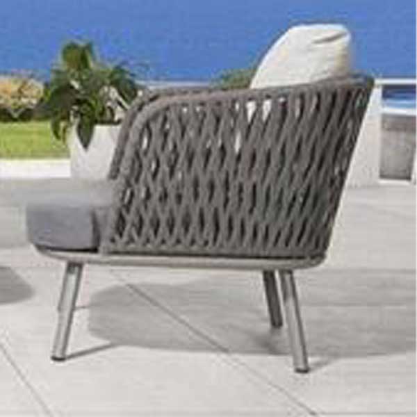 Outdoor Braided & Rope Sofa - Waltz Max