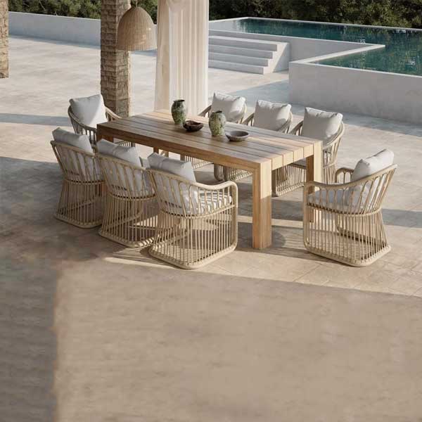 Outdoor Braided & Rope Coffee Set - Alis