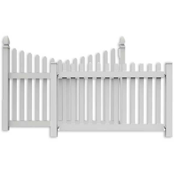 Outdoor FRP Picket Fence Fibre Glass Garden Fencing