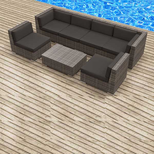 Outdoor-wicker-garden-patio-allweather-Sofa-set-Lounge-sofa-chair-Luxox-Spectra-L-OWL-GS-060_4_grande_ Outdoor Wicker Sofa - Spectra