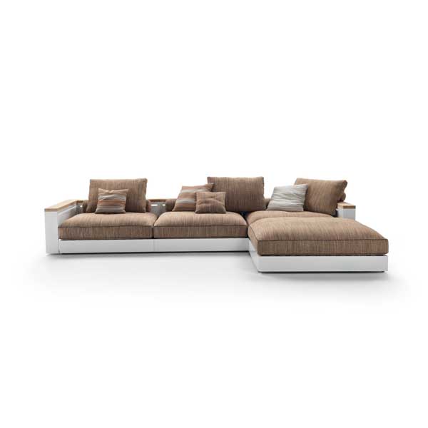 Outdoor Wood & Aluminum _ Sofa Set - Freeport