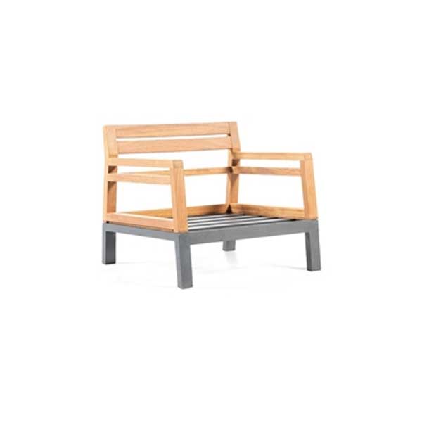 Outdoor Wood & Aluminum - Sofa Set - Nova