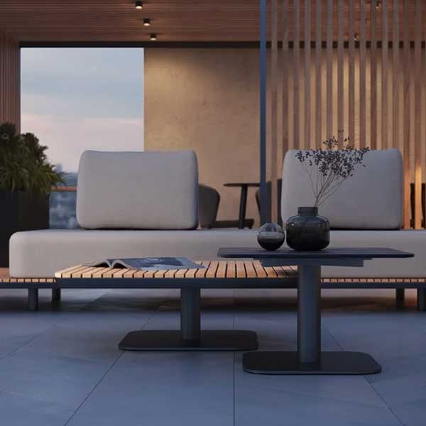 Outdoor Wood & Aluminum - Sofa Set - Morgan