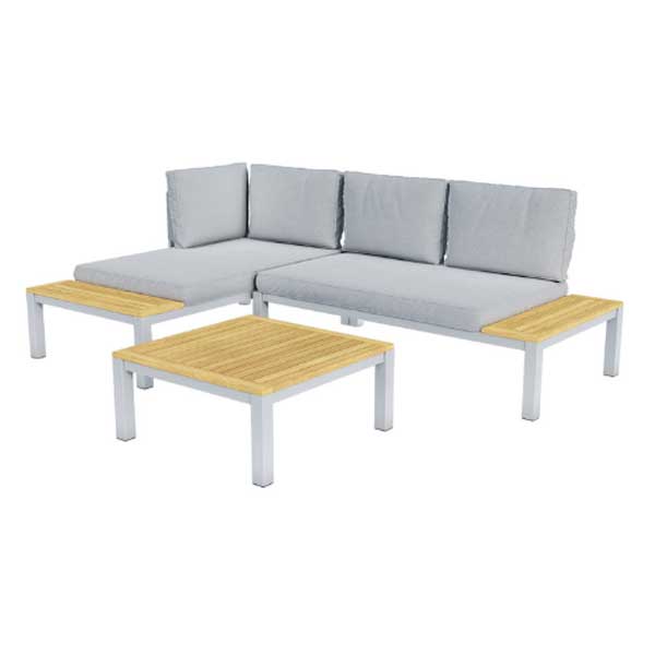 Outdoor Wood & Aluminum - Sofa Set - Ebony Prime 