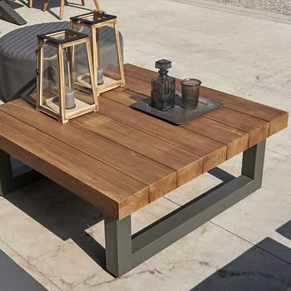 Outdoor Wood & Aluminum Sofa Set - Lava