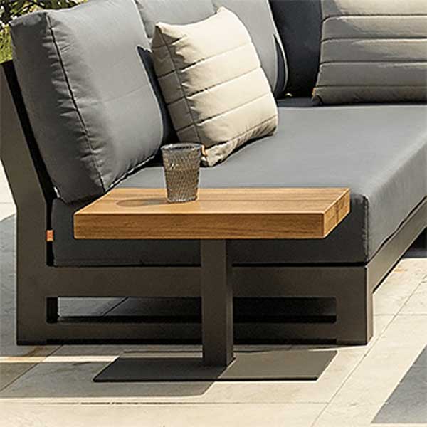 Outdoor Wood & Aluminum Sofa Set - Lava