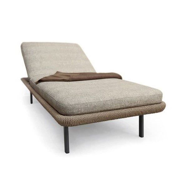 Outdoor Braided & Rope Sunlounger - Acer