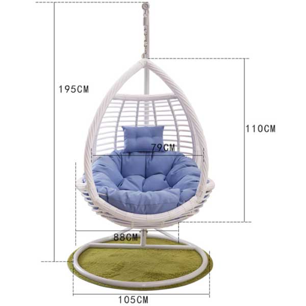 Cane & Rattan Wicker - Swing With Stand - Flourish