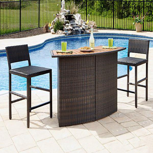 Outdoor Furniture - Wicker Bar Set - Opera